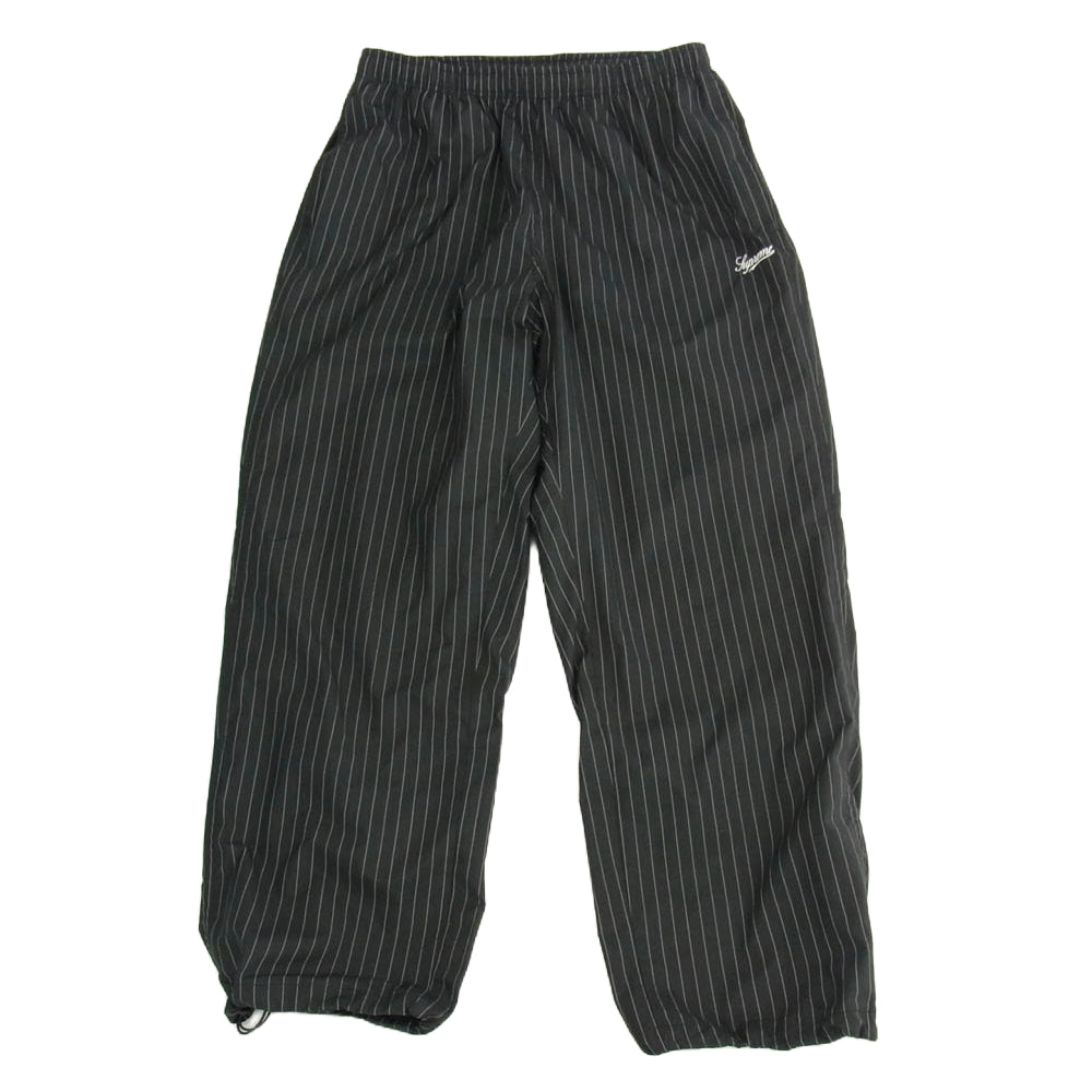 Supreme シュプリーム 24AW Reflective Pinstripe Track pant トラック パンツ ブラック系 L【中古】