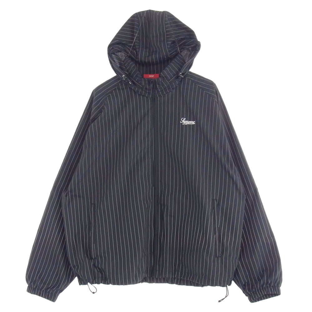 Supreme シュプリーム 24AW Reflective Pinstripe Track Jacket トラック ジャケット ブラック系 L【中古】