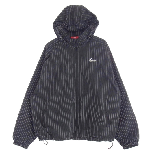 Supreme シュプリーム 24AW Reflective Pinstripe Track Jacket トラック ジャケット ブラック系 L【中古】