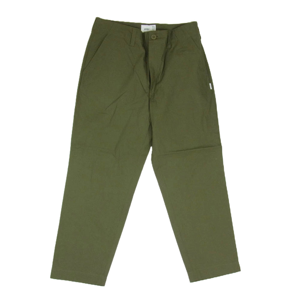 WTAPS ダブルタップス 21SS 211BRDT-PTM02 FAIRWAY TROUSERS COTTON.WEATHER フェアウェイ トラウザーズ コットンパンツ カーキ系 X01【新古品】【未使用】【中古】