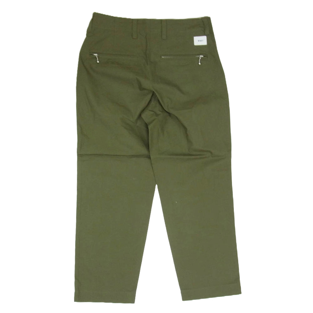 WTAPS ダブルタップス 21SS 211BRDT-PTM02 FAIRWAY TROUSERS COTTON.WEATHER フェアウェイ トラウザーズ コットンパンツ カーキ系 X01【新古品】【未使用】【中古】