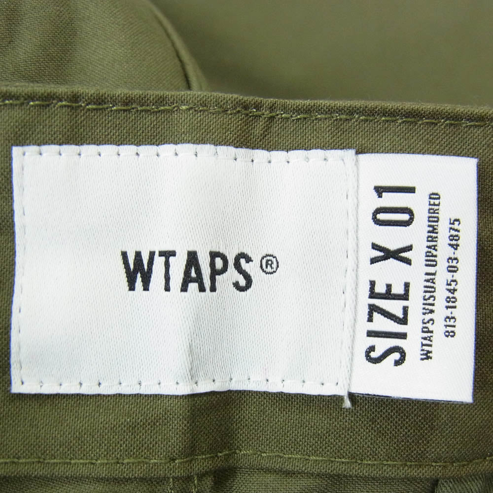 WTAPS ダブルタップス 21SS 211BRDT-PTM02 FAIRWAY TROUSERS COTTON.WEATHER フェアウェイ トラウザーズ コットンパンツ カーキ系 X01【新古品】【未使用】【中古】