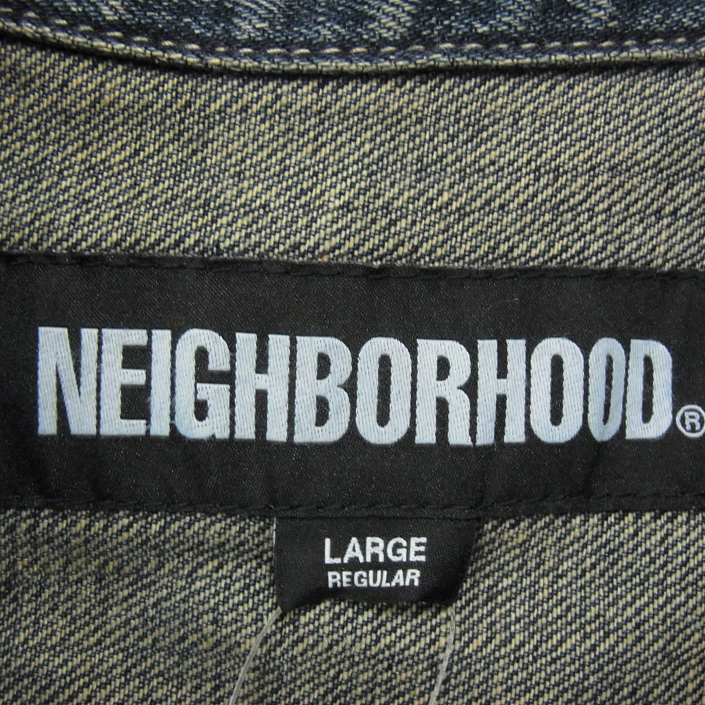 NEIGHBORHOOD ネイバーフッド 23AW 232XBNH-JKM01 SAVAGE DENIM TYPE-1 JACKET サベージ デニムジャケット インディゴブルー系 L【新古品】【未使用】【中古】