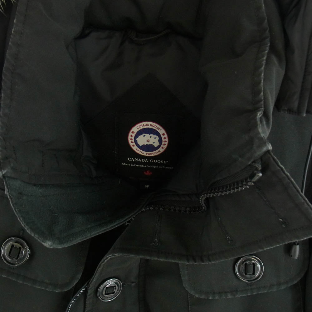 CANADA GOOSE カナダグース 2301JM R 国内正規品 グリフィンインターナショナルタグ RUSSELL PARKA ラッセル パーカ ダウン ジャケット ブラック系 S【中古】