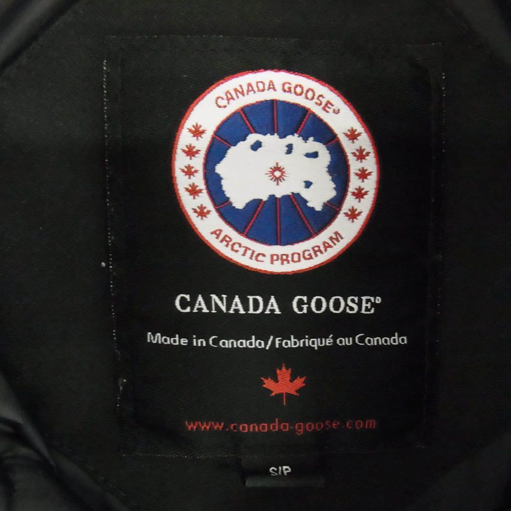 CANADA GOOSE カナダグース 2301JM R 国内正規品 グリフィンインターナショナルタグ RUSSELL PARKA ラッセル パーカ ダウン ジャケット ブラック系 S【中古】