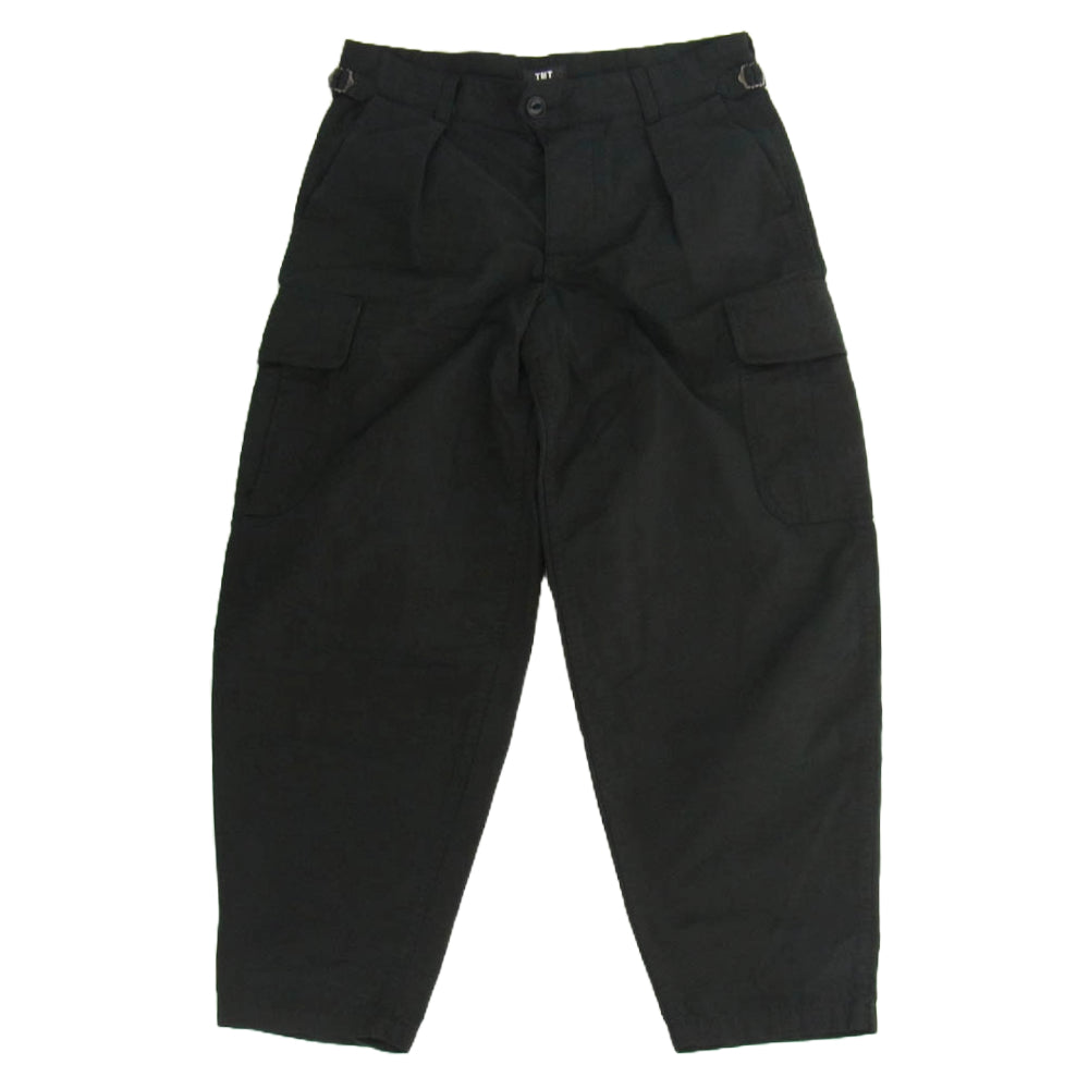 TMT ティーエムティー TPT-F2404 MILITARY CARGO PANTS ミリタリー カーゴ パンツ ブラック系 M【中古】