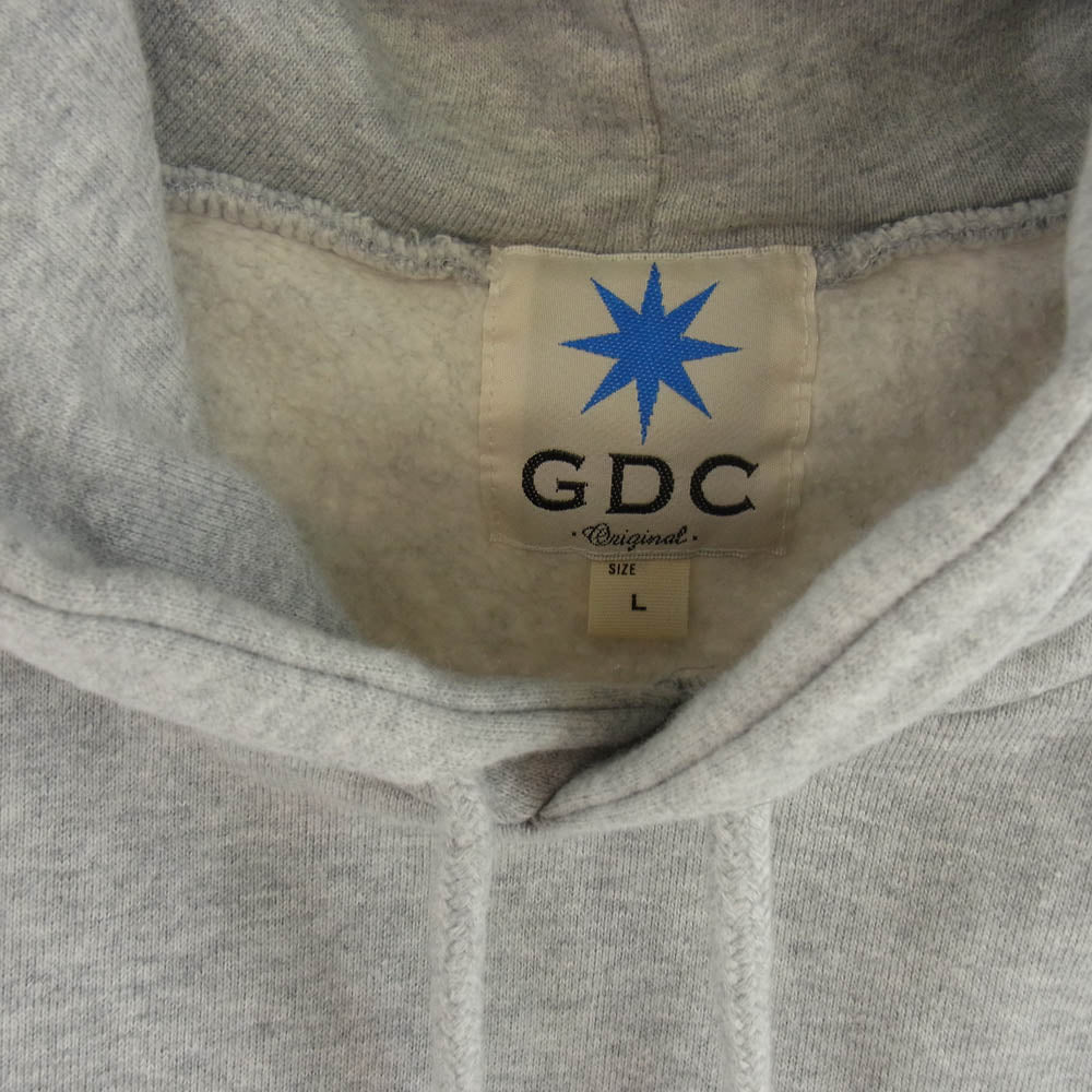 GDC ジーディーシー KINSKI プリント プルオーバーパーカー グレー系 L【中古】