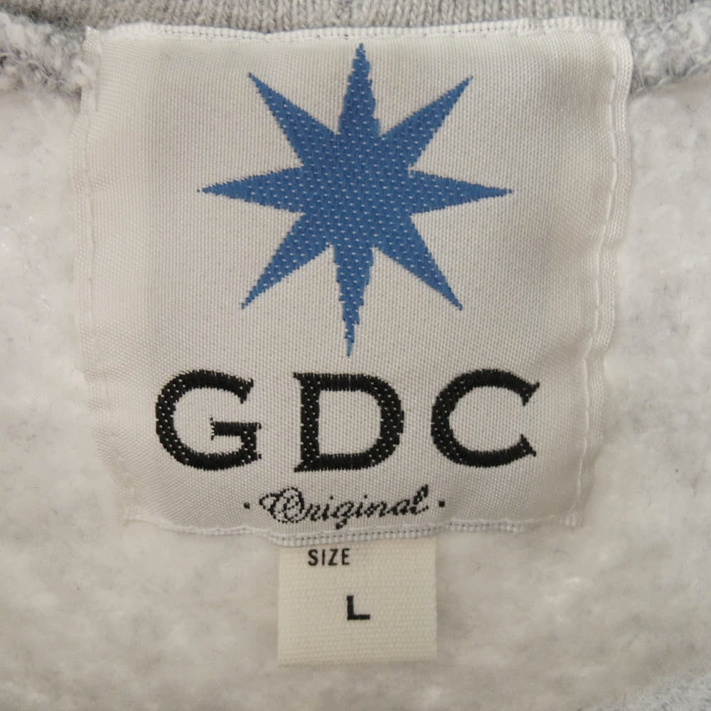GDC ジーディーシー KINSKI プリント プルオーバーパーカー グレー系 L【中古】