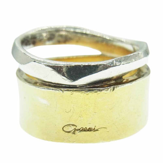 GARNI ガルニ クロッケリーコンビネーション リング シルバー×ゴールドコーティングシルバー ゴールド系 シルバー系 17.5号【中古】