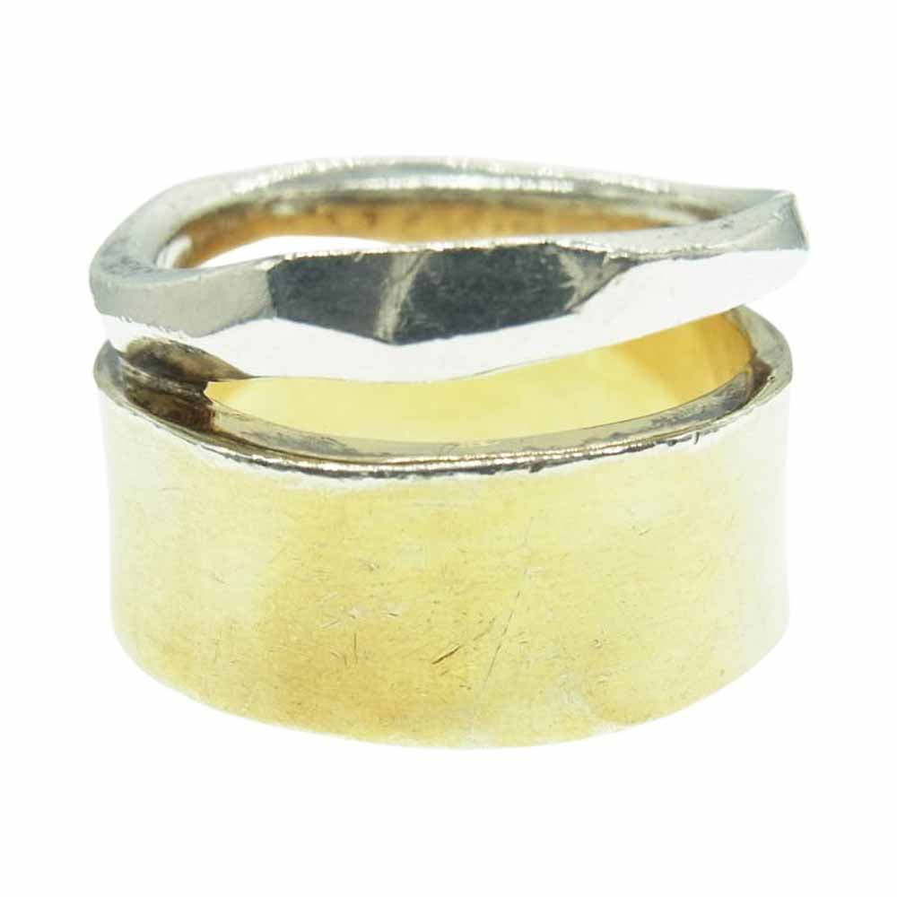 GARNI ガルニ クロッケリーコンビネーション リング シルバー×ゴールドコーティングシルバー ゴールド系 シルバー系 17.5号【中古】