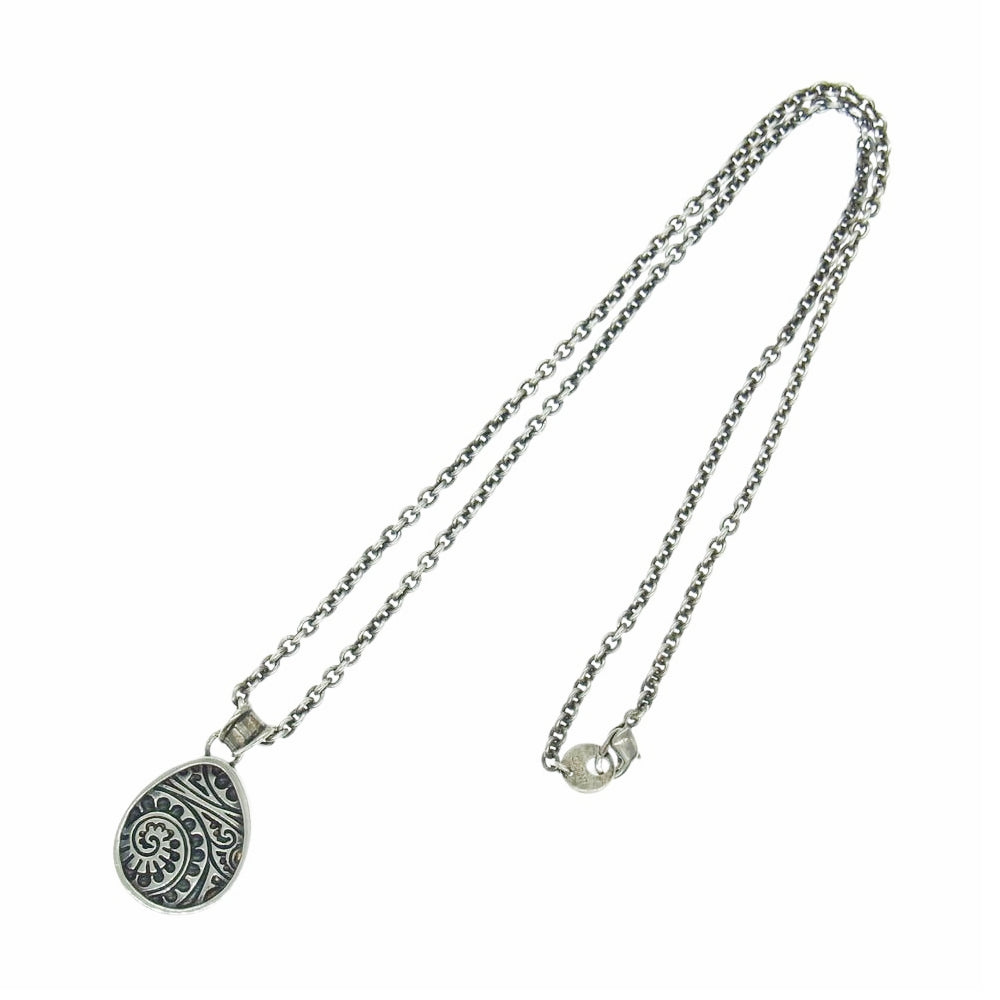 GARNI ガルニ ペイズリー ネックレス シルバー系【中古】