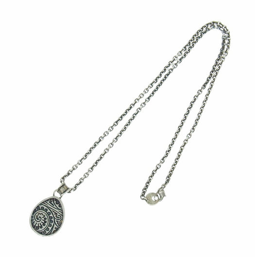 GARNI ガルニ ペイズリー ネックレス シルバー系【中古】