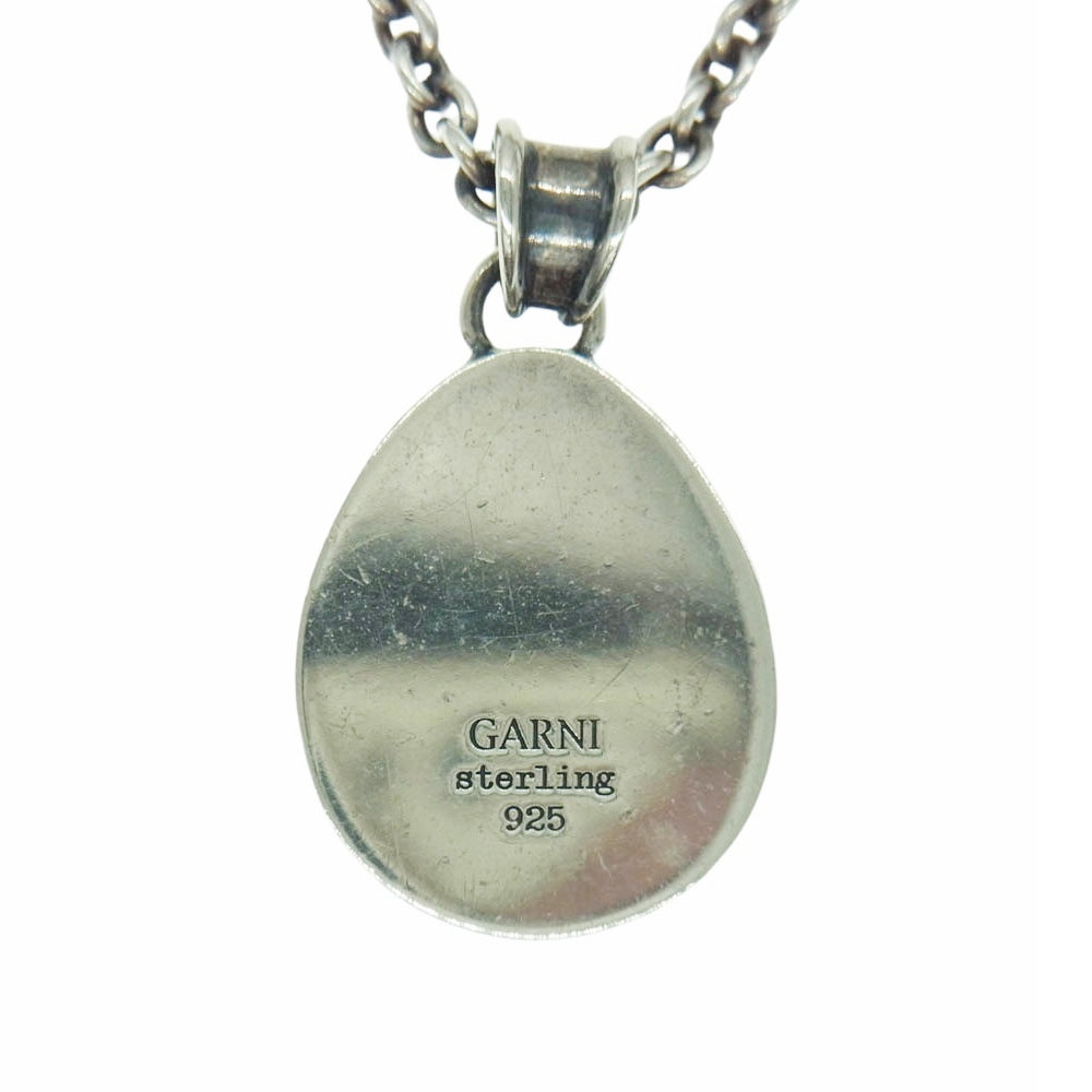 GARNI ガルニ シルバー バータイプペンダント ネックレス GARNI ガルニ ペイズリー ネックレス シルバー系【中古】 – ブランド
