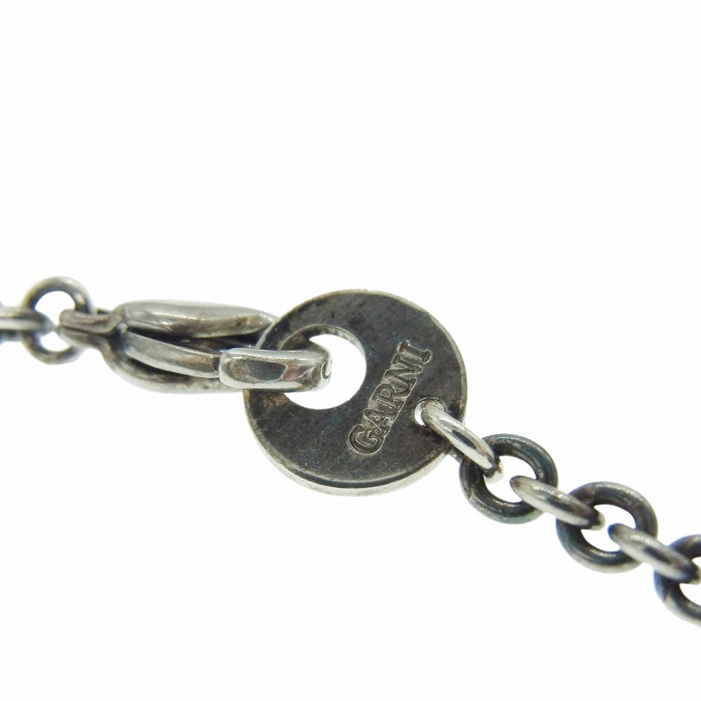 GARNI ガルニ ペイズリー ネックレス シルバー系【中古】