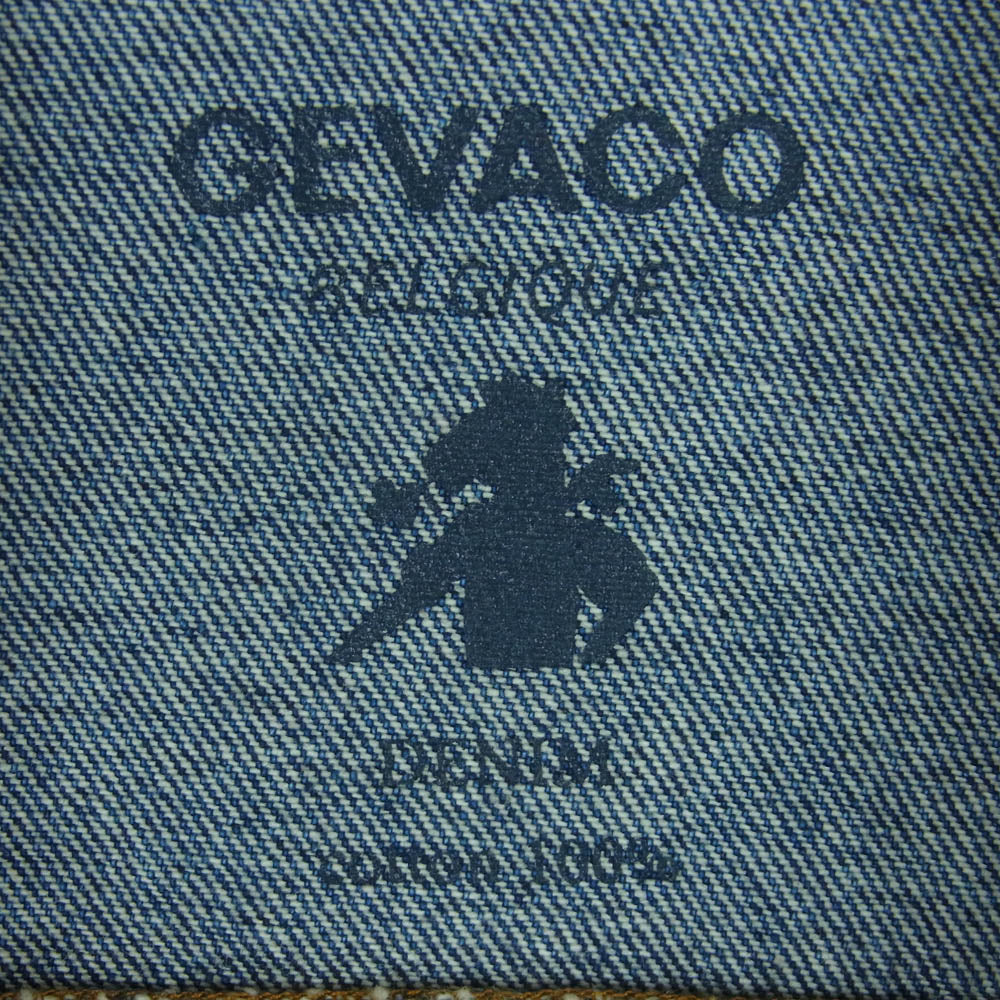 ゲバコ 5054M 12.5oz ウォッシュ加工 デニム ジャケット コットン 中国製 インディゴブルー系 42【中古】