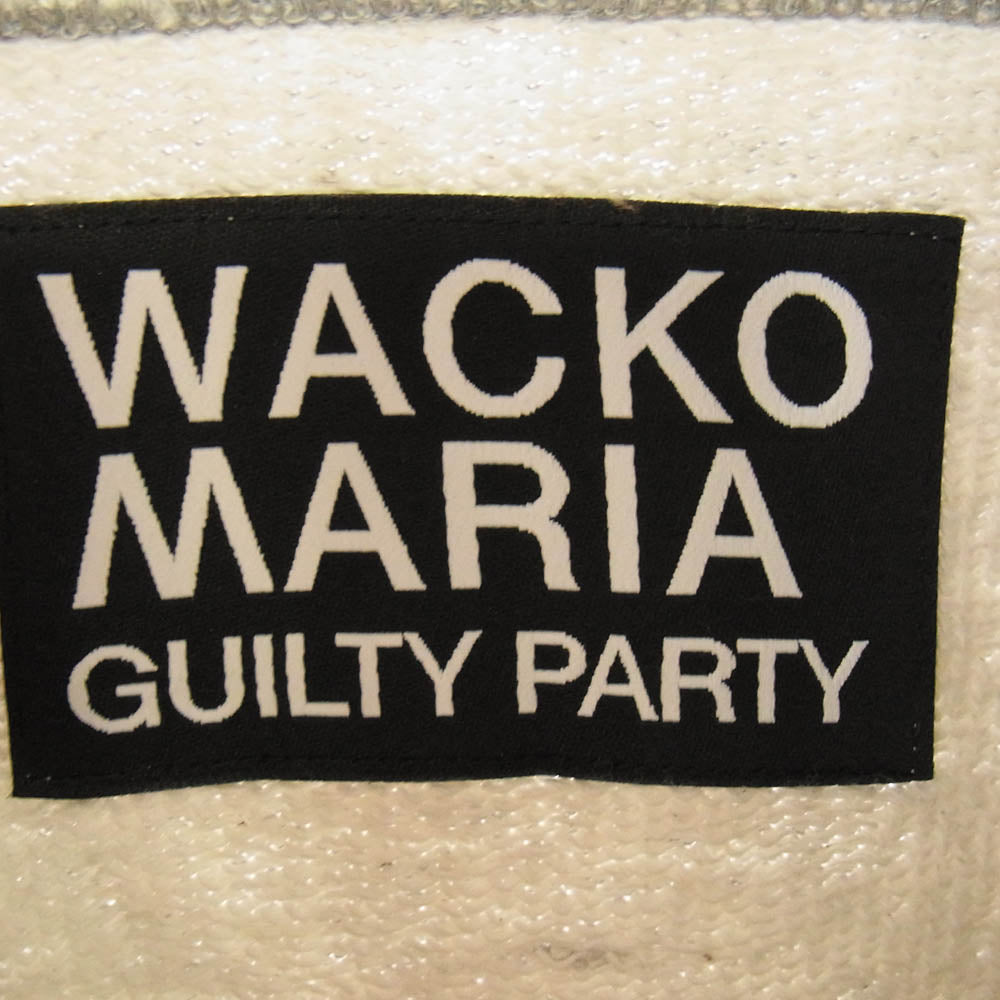 WACKO MARIA ワコマリア HEAVY WEIGHT PULLOVER HOODED SWEAT SHIRT ヘビーウエイト プルオーバー フーディ ロゴ パーカー グレー系 L【中古】