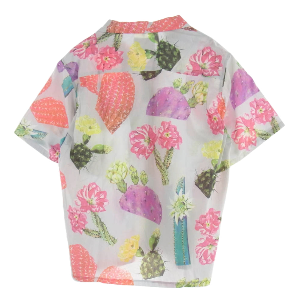 WTAPS ダブルタップス 241TQDT-SHM08 S/S WTAPS TXT Broadcloth Textile オープンカラー 半袖 シャツ マルチカラー系 うすいブルーのようなグレー 03【中古】