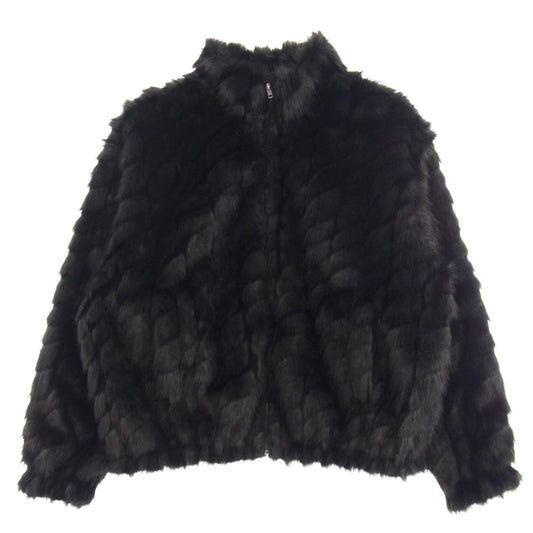 Supreme シュプリーム 25SS WINDSTOPPER Faux Fur Jacket ウィンド ストッパー ファー ジャケット ブラック系 L【美品】【中古】