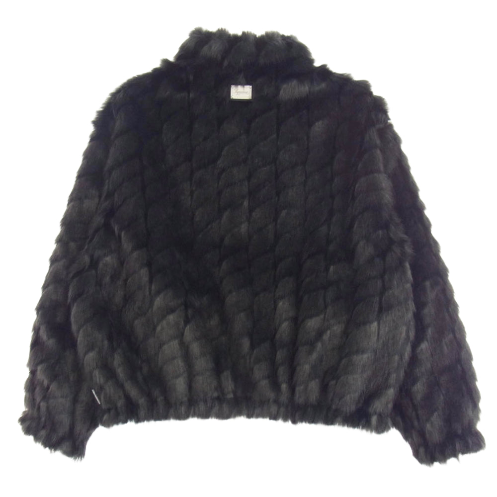 Supreme シュプリーム 25SS WINDSTOPPER Faux Fur Jacket ウィンド ストッパー ファー ジャケット ブラック系 L【美品】【中古】