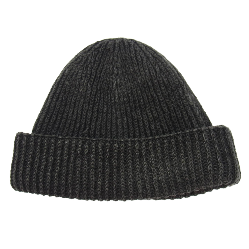 GERUGA ゲルガ KNIT CAP PIGMENT DYED ピグメントダイ ニット キャップ ビーニー ダークブラウン系【中古】