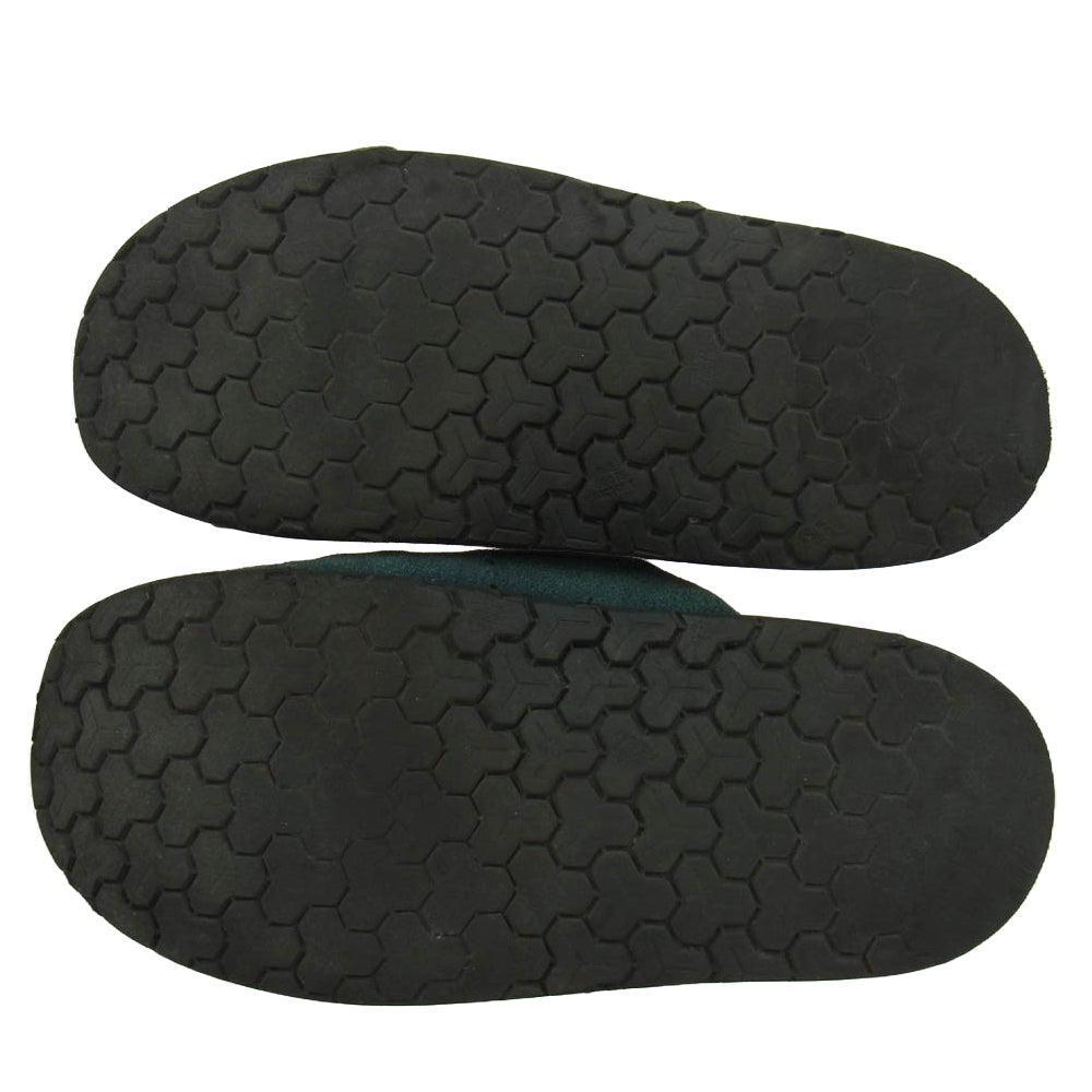 LOST CONTROL ロストコントロール LEATHER SANDAL メダリオン スエード サンダル グリーン系 9【中古】