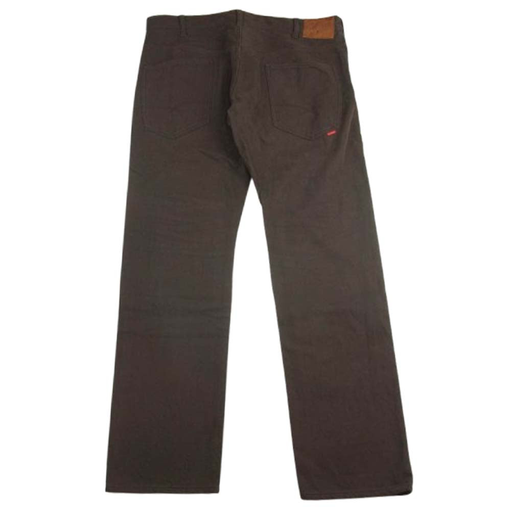 GERUGA ゲルガ GR-P-151 REGULAR SLIM PANTS HEAVY CHINO レギュラー スリム パンツ ブラウン系 W35【中古】