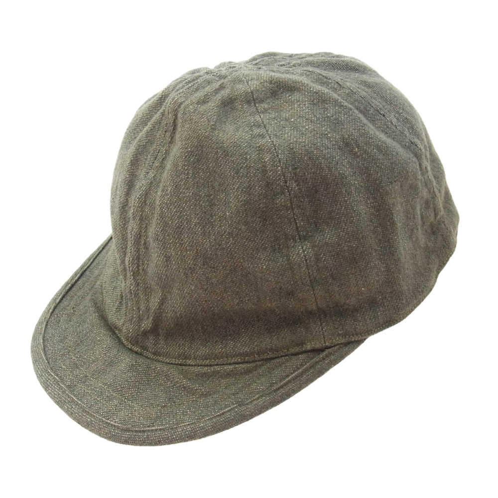 GERUGA ゲルガ GR-CA-06 ARMY TWEED CAP アーミー ワーク キャップ ブラウン系【中古】