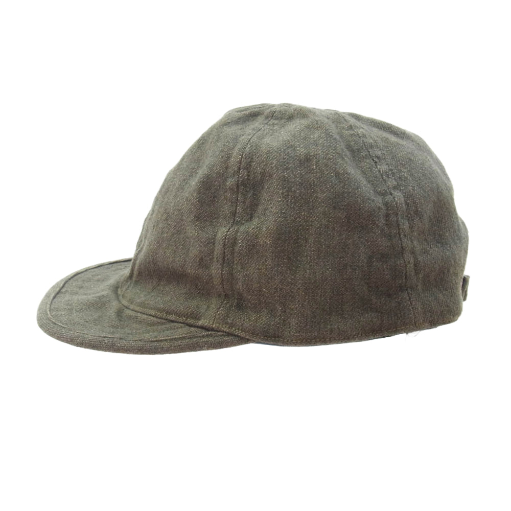 GERUGA ゲルガ GR-CA-06 ARMY TWEED CAP アーミー ワーク キャップ ブラウン系【中古】