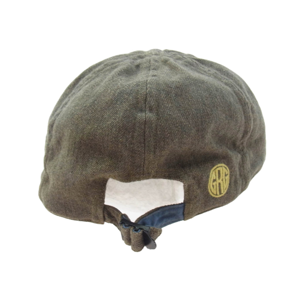 GERUGA ゲルガ GR-CA-06 ARMY TWEED CAP アーミー ワーク キャップ ブラウン系【中古】
