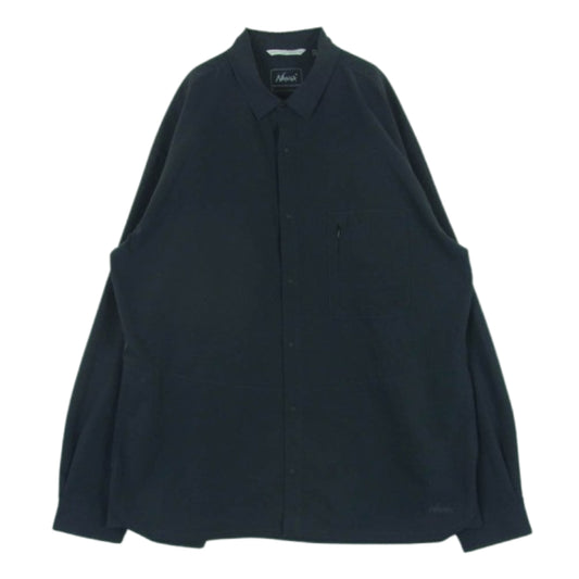 NANGA ナンガ NW2311-1H233 DOT AIR COMFY L/S SHIRT ドットエア コンフィ ロングスリーブ 長袖 シャツ ダークグレー系 XL【中古】