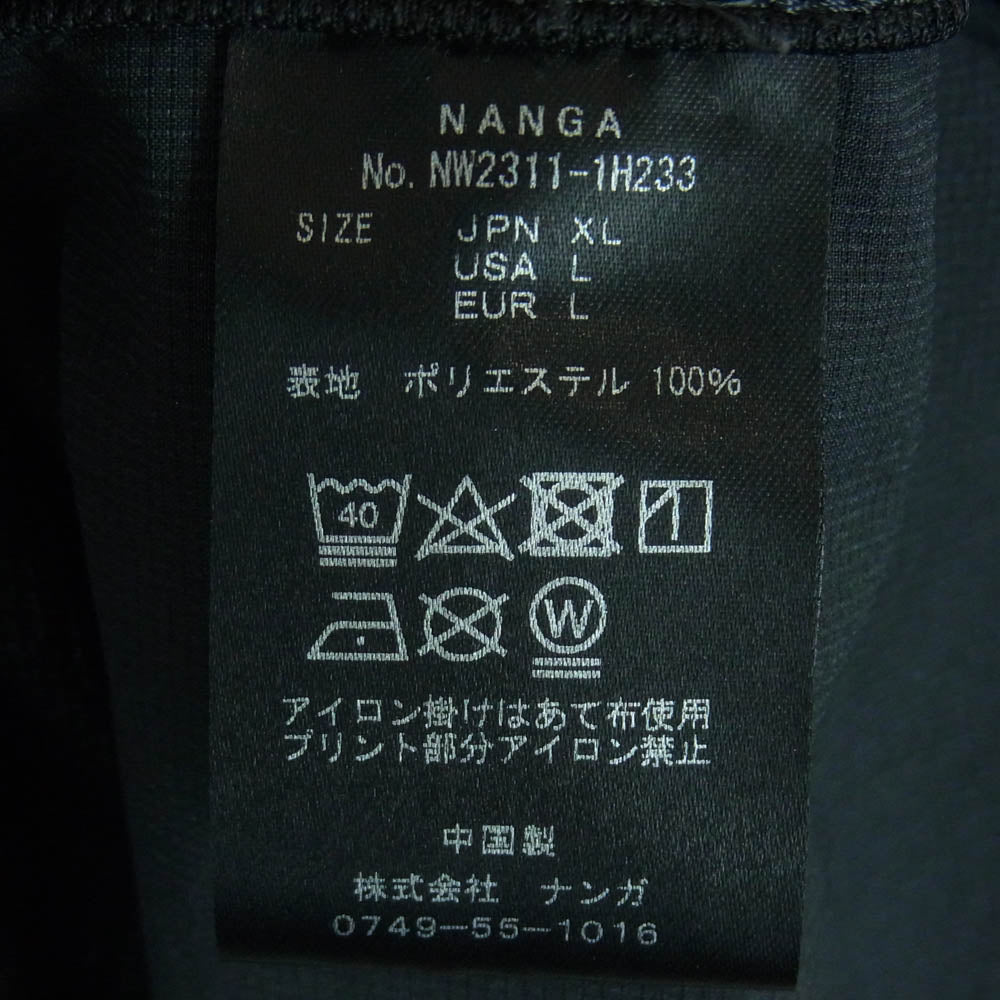 NANGA ナンガ NW2311-1H233 DOT AIR COMFY L/S SHIRT ドットエア コンフィ ロングスリーブ 長袖 シャツ ダークグレー系 XL【中古】