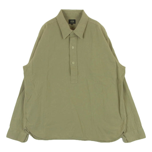ADDICT CLOTHES アディクトクローズ ACVM  COTTON HEMP ARMY PULLOVER SHIRT プルオーバー 長袖 シャツ ベージュ系 44【中古】