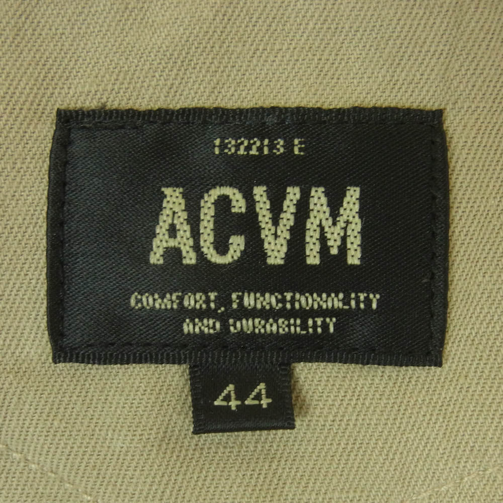 ADDICT CLOTHES アディクトクローズ ACVM  COTTON HEMP ARMY PULLOVER SHIRT プルオーバー 長袖 シャツ ベージュ系 44【中古】