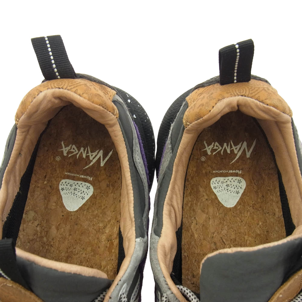 NANGA ナンガ FM17003 × Flower MOUNTAIN フラワーマウンテン YAMANO3 ヤマノスリー スニーカー グレー系 28cm【中古】