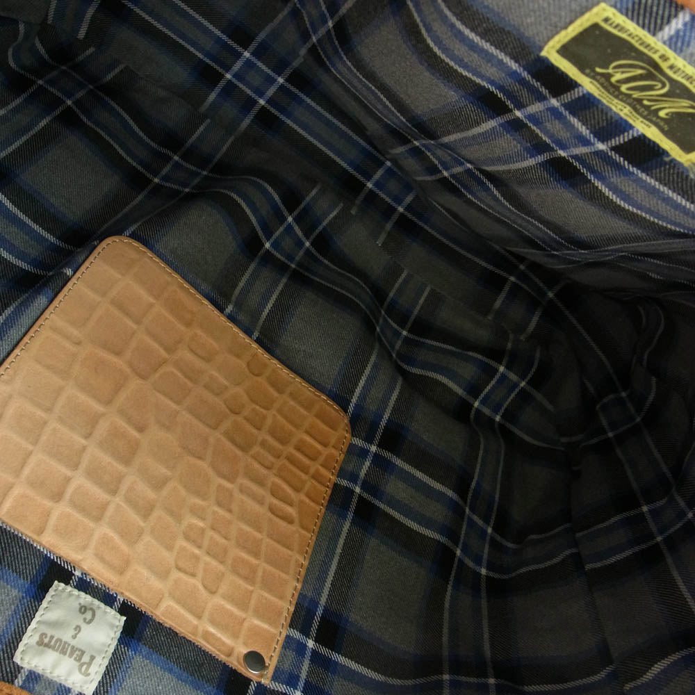 ADDICT CLOTHES アディクトクローズ PIG SUEDE NEWSPAPER BAG スエード ニュースペーパー バッグ ブラウン系【中古】