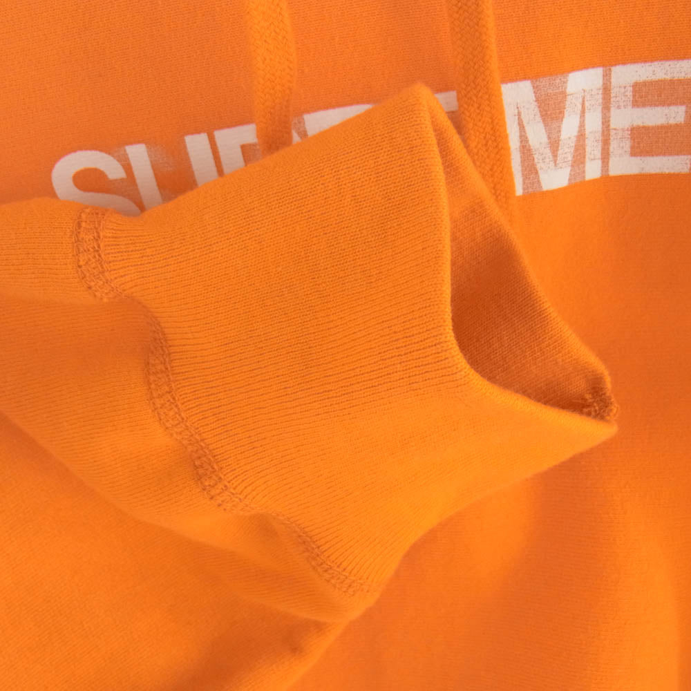 Supreme シュプリーム 23ss Motion Logo Hooded Sweatshirt Orange モーション ロゴ フーディー スウェット シャツ オレンジ系 M【中古】