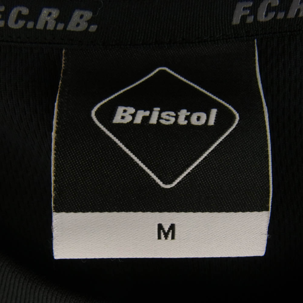 F.C.R.B. エフシーアールビー 21SS FCRB-210014 PRE MATCH TOP ロゴ プリント 半袖 Tシャツ ゲームシャツ ブラック系 ホワイト系 M【中古】