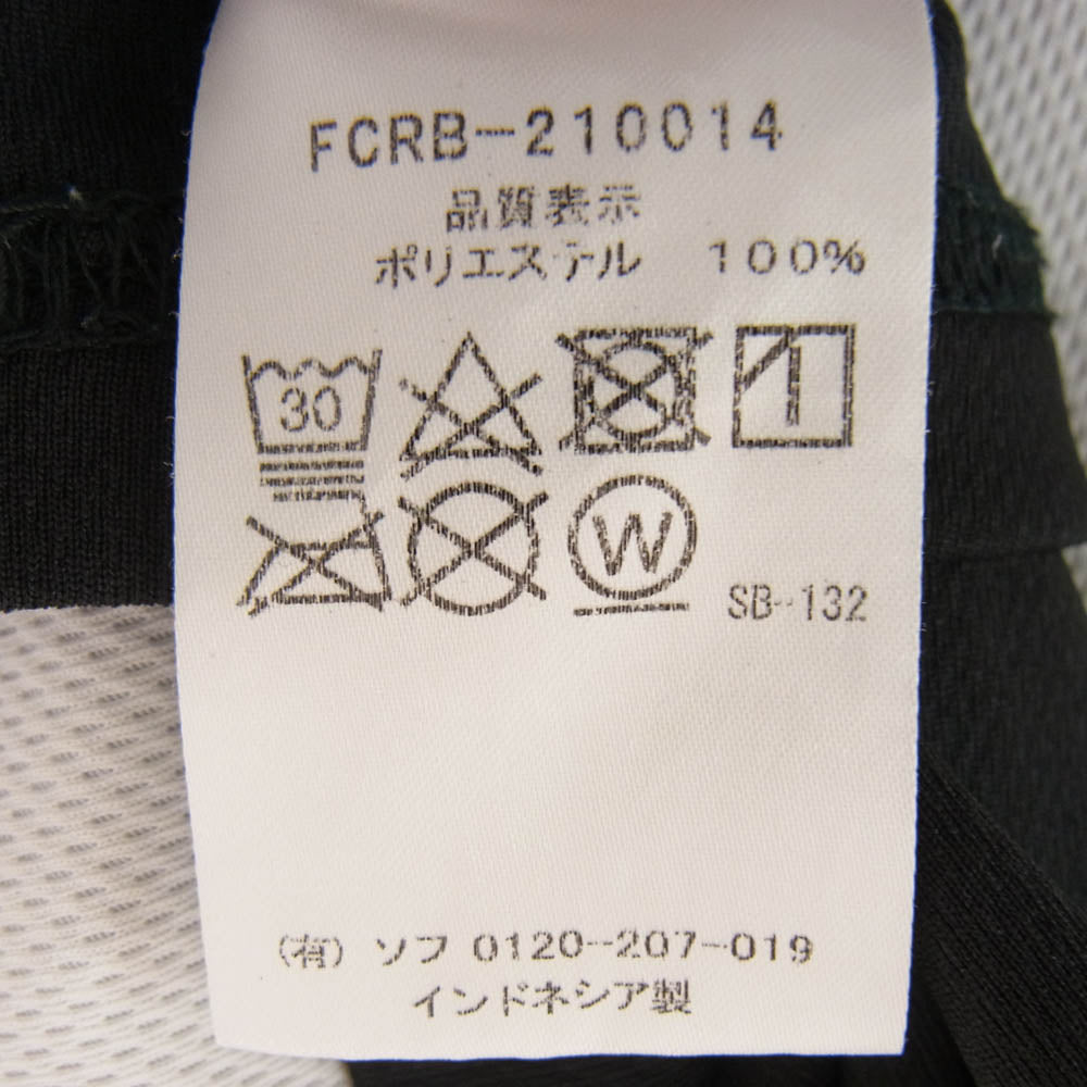 F.C.R.B. エフシーアールビー 21SS FCRB-210014 PRE MATCH TOP ロゴ プリント 半袖 Tシャツ ゲームシャツ ブラック系 ホワイト系 M【中古】