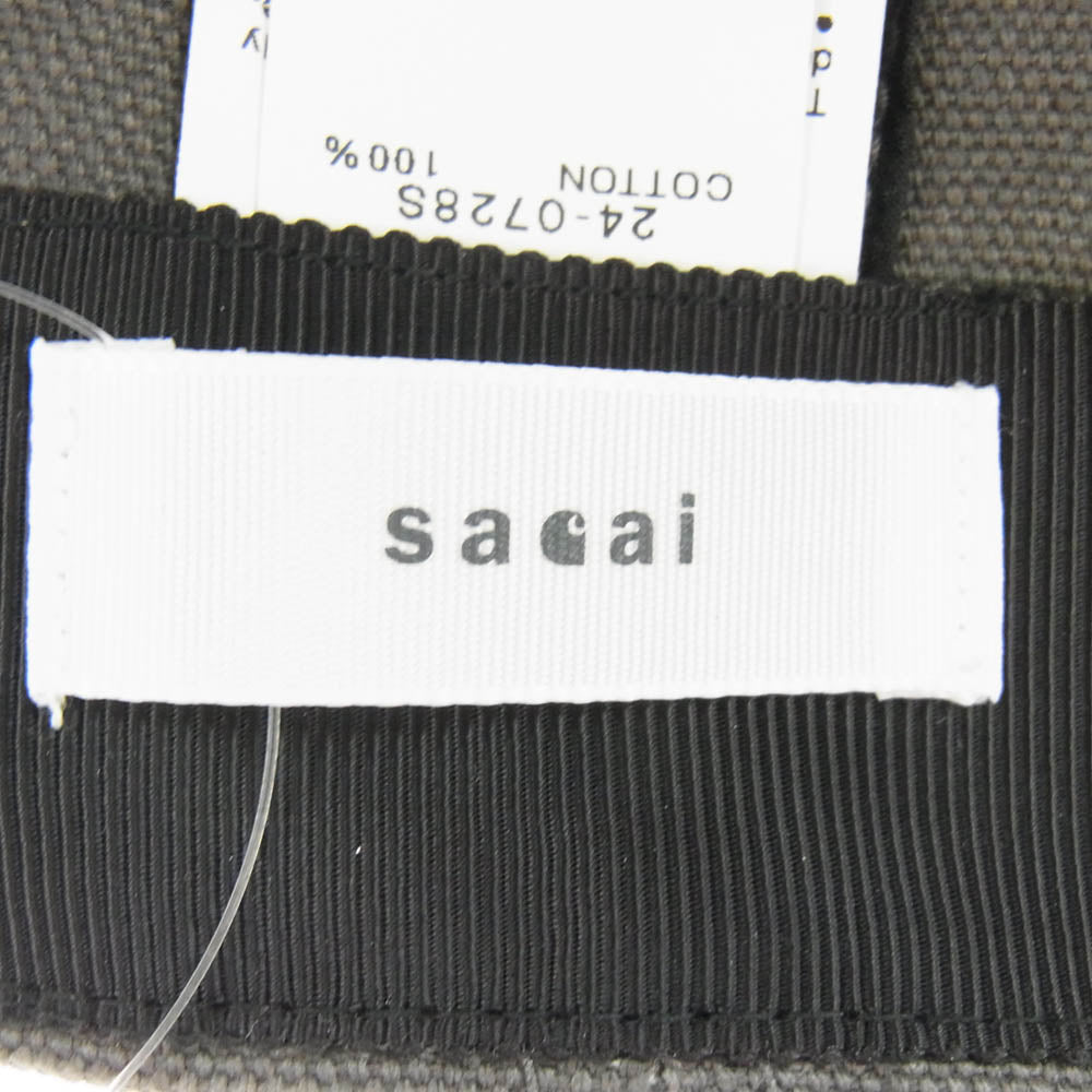 Sacai サカイ 24-0728S Carhartt WIP Duck Cap Taupe カーハート ダック キャップ トープ 帽子 グレー系【中古】