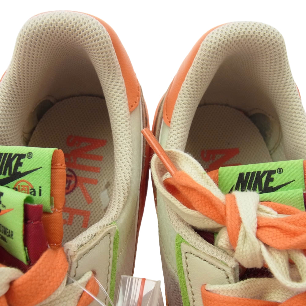 NIKE ナイキ DH1347-100 CLOT Sacai LD Waffle Orange Blaze クロット サカイ ワッフル オレンジ ブレイズ ローカット スニーカー マルチカラー系 27cm【新古品】【未使用】【中古】