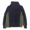 Sacai サカイ 22AW SCM-044 Sponge Sweat Ma-1 Pull Over Hoodie ドッキング スポンジスウェット フーディ ハイブリッド パーカー カーキ系 ネイビー系 2【中古】