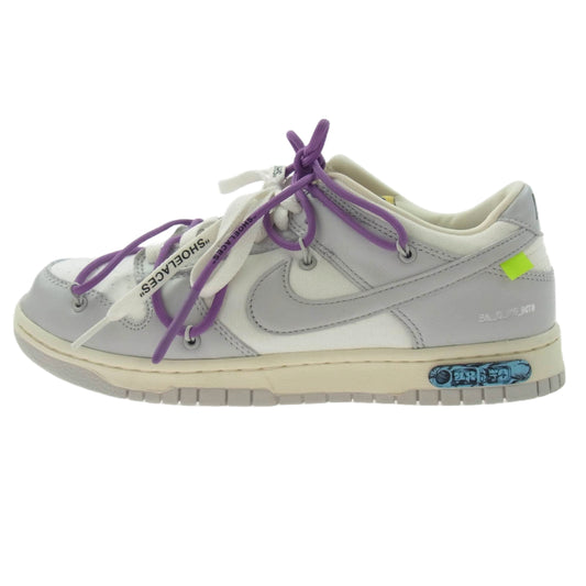 NIKE ナイキ DM1602-107 Off-White Dunk Low 1 OF 50 48 オフホワイトダンク ローカット スニーカー グレー系 ホワイト系 27cm【中古】