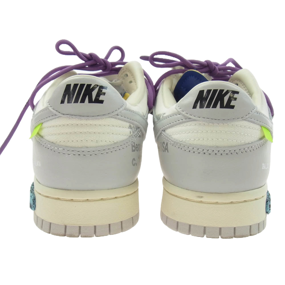 NIKE ナイキ DM1602-107 Off-White Dunk Low 1 OF 50 48 オフホワイトダンク ローカット スニーカー グレー系 ホワイト系 27cm【中古】