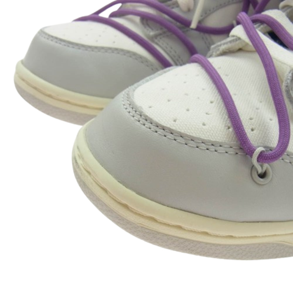 NIKE ナイキ DM1602-107 Off-White Dunk Low 1 OF 50 48 オフホワイトダンク ローカット スニーカー グレー系 ホワイト系 27cm【中古】