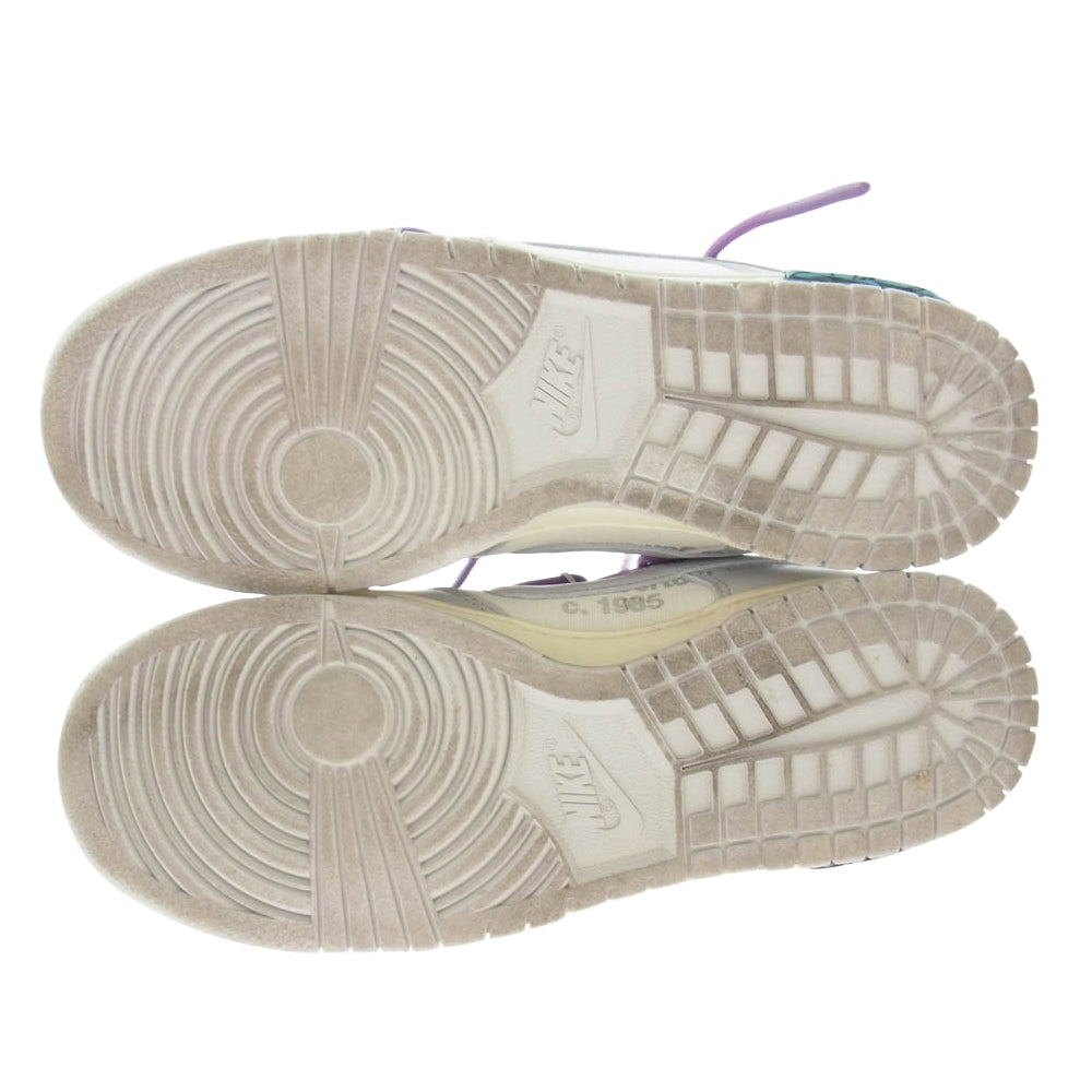 NIKE ナイキ DM1602-107 Off-White Dunk Low 1 OF 50 48 オフホワイトダンク ローカット スニーカー グレー系 ホワイト系 27cm【中古】