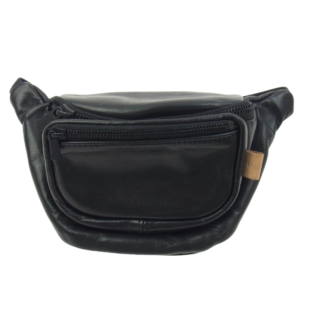 マスタード WALLET BAG HORSEHIDE ホースハイド ウォレットバック ボディバッグ ブラック系【中古】