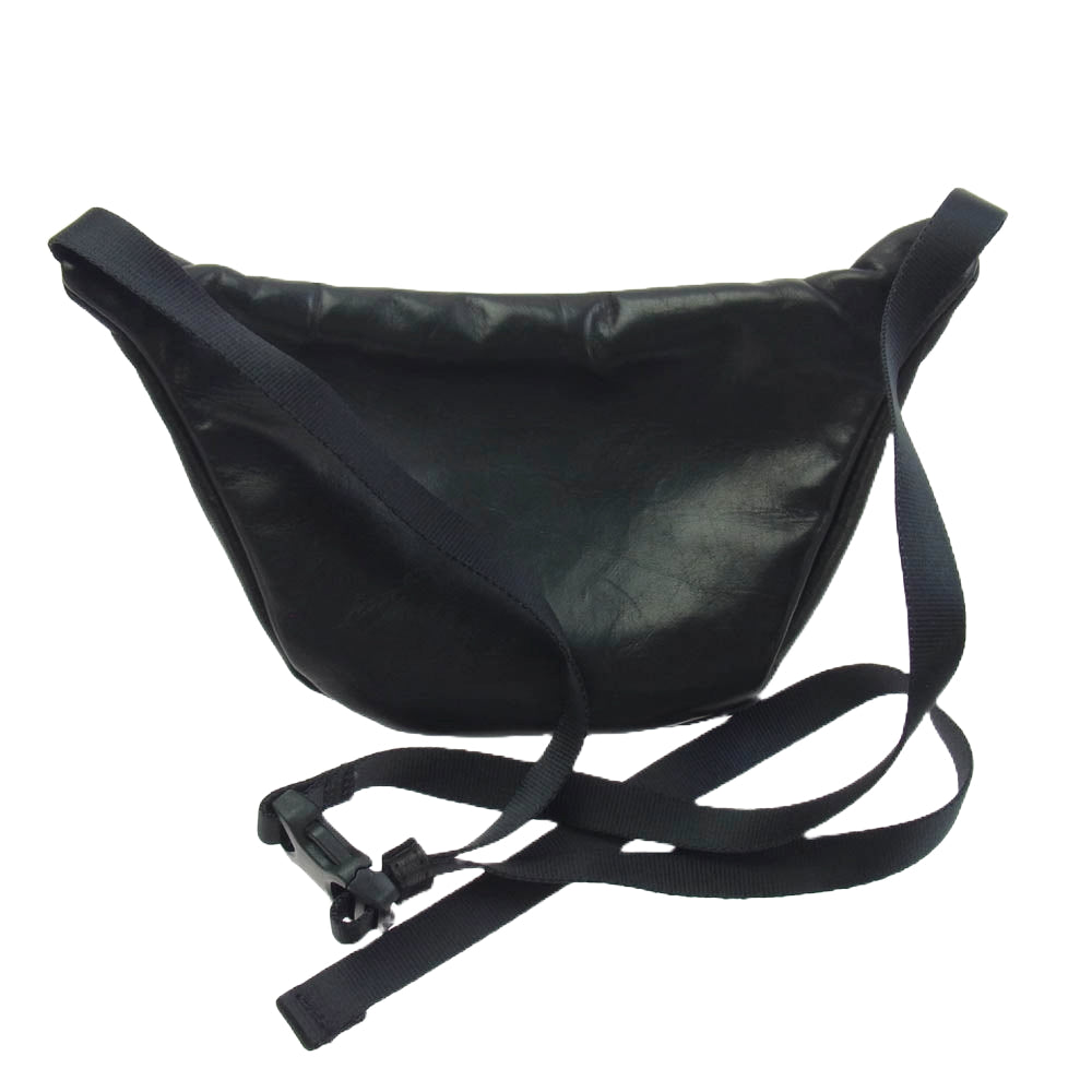 マスタード WALLET BAG HORSEHIDE ホースハイド ウォレットバック ボディバッグ ブラック系【中古】