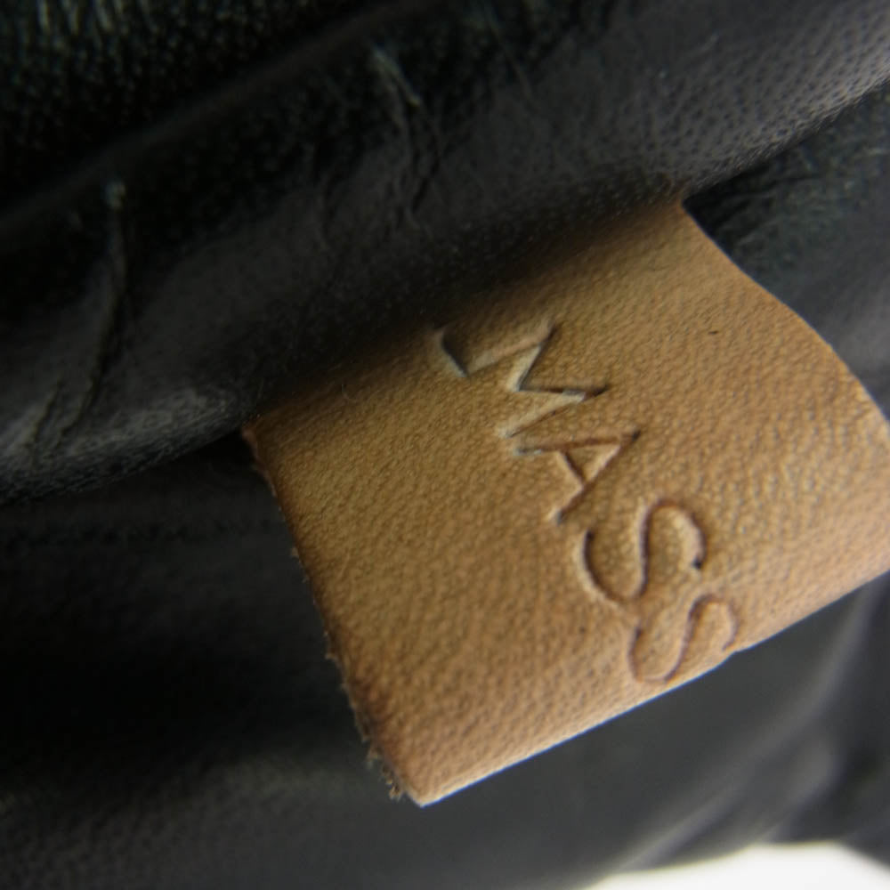 マスタード WALLET BAG HORSEHIDE ホースハイド ウォレットバック ボディバッグ ブラック系【中古】