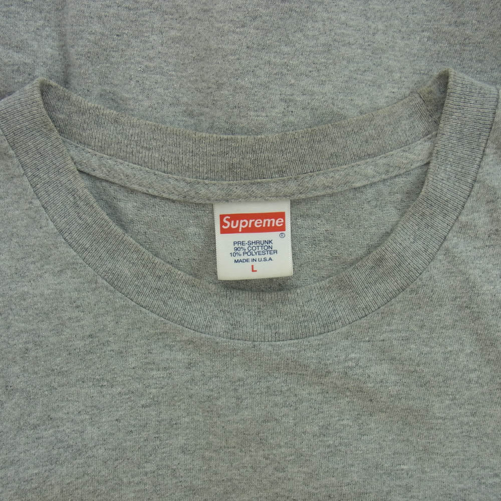 Supreme シュプリーム 19AW supreme bandana box logo tee バンダナ ボックスロゴ Tシャツ グレー系 L【中古】