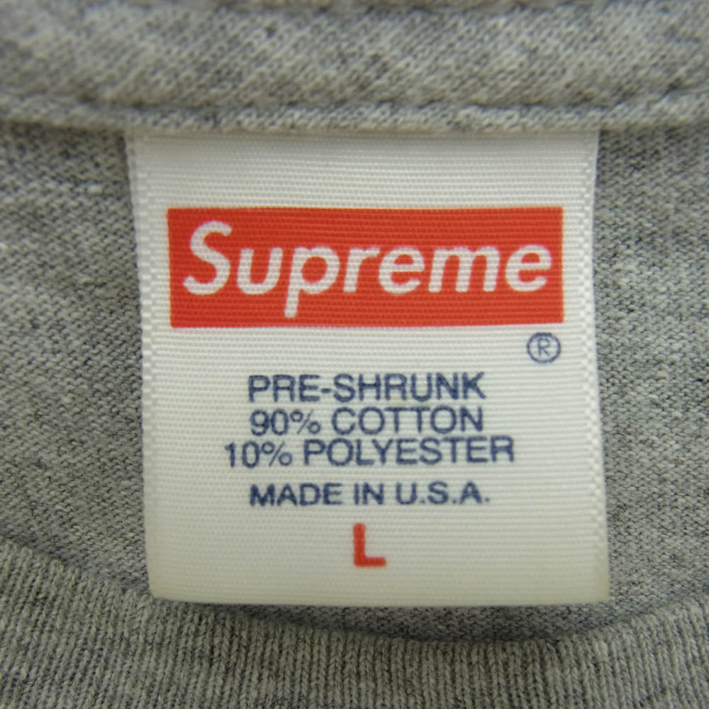 Supreme シュプリーム 19AW supreme bandana box logo tee バンダナ ボックスロゴ Tシャツ グレー系 L【中古】